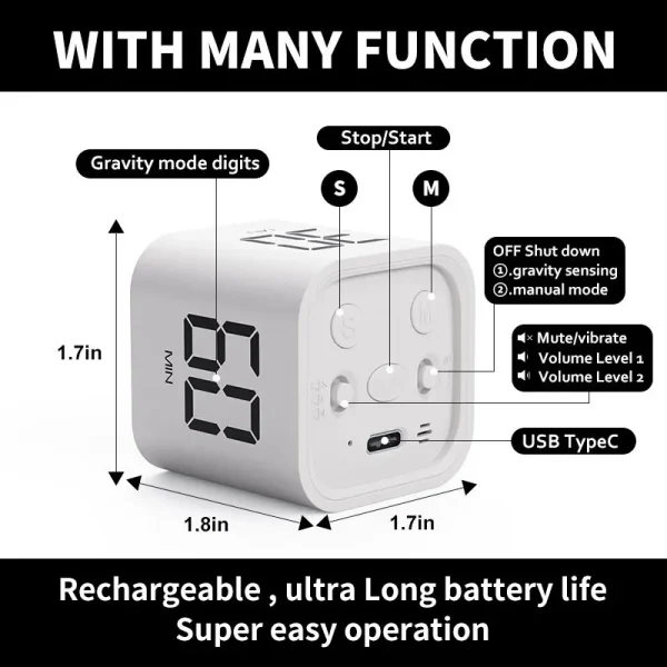 Productivity Timer with Gravity Sensor Productivity Timer with Gravity Sensor