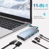 11 in 1 USB Hub 11 In 1 Type C Hub For Mac Mini, Windows PC, Macbook, Laptop & Android
